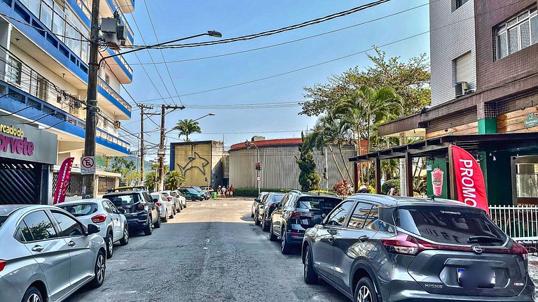 Apê com vista para o Mar em frente ao Aquário + AC