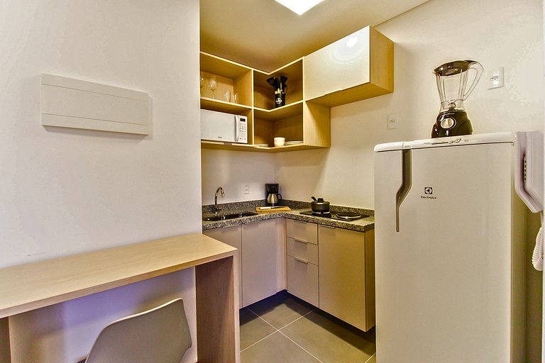 Flat completo com Piscina e Academia em SBC