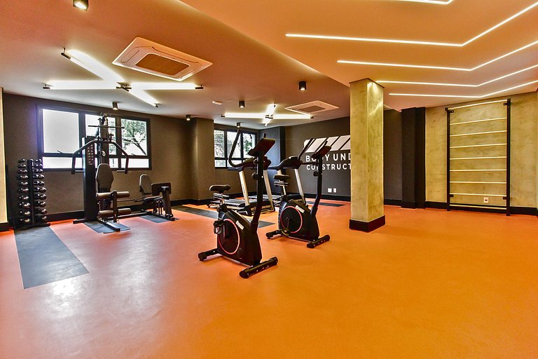 Flat c/ Garagem, Piscina, Academia e SPA em SBC