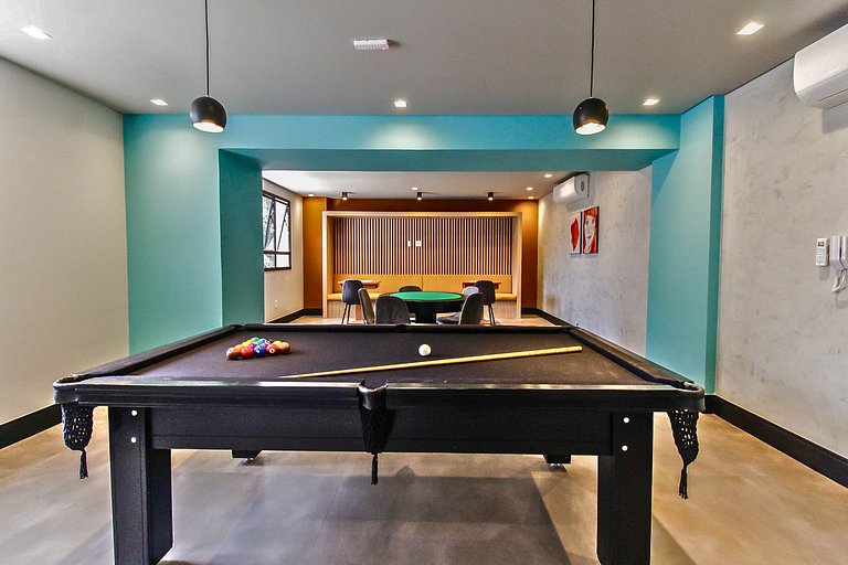 Flat c/ Garagem, Piscina, Academia e SPA em SBC