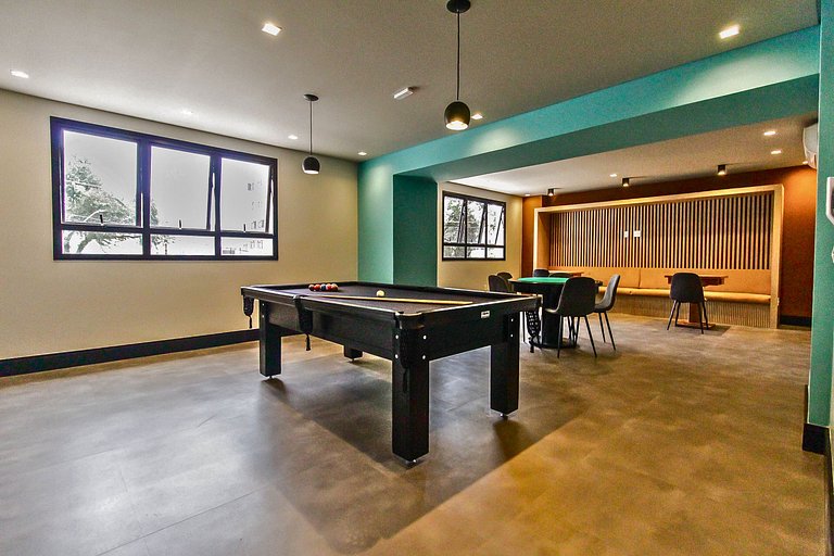 Flat c/ Garagem, Piscina, Academia e SPA em SBC