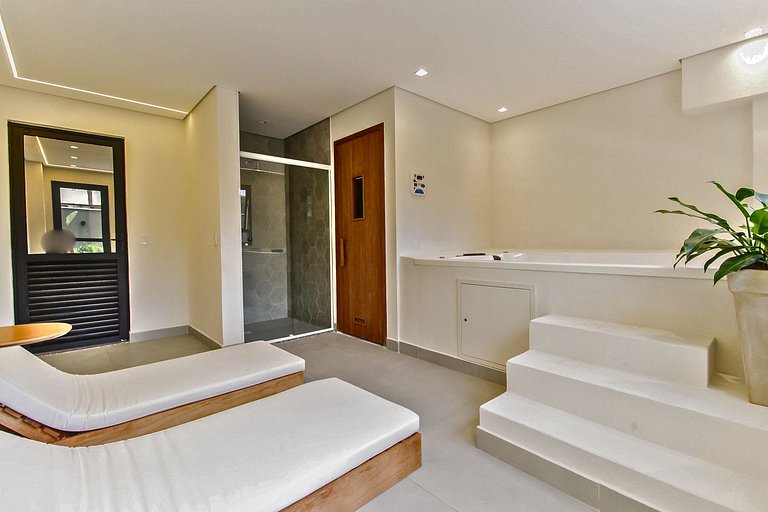 Flat c/ Garagem, Piscina, Academia e SPA em SBC