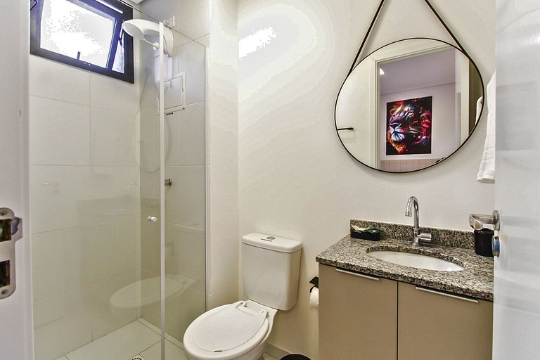 Flat aconchegante׀Piscina + Academia e SPA em SBC