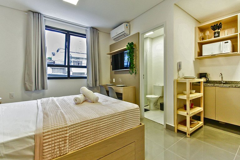 Apê TOP c/ Piscina + Academia + AR e SPA em SBC