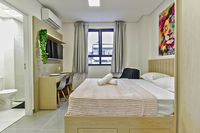 Studio aconchegante com Piscina e Spa em SBC