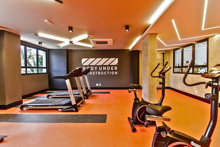 Studio Prime | Wi-Fi, Piscina, Academia e AC - SBC