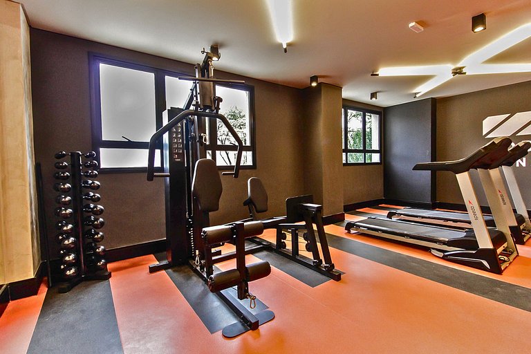 Studio Prime | Wi-Fi, Piscina, Academia e AC - SBC