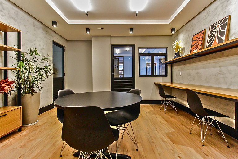 Studio Prime | Wi-Fi, Piscina, Academia e AC - SBC