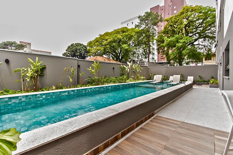 Studio Top com Wi-Fi, Piscina e Academia em SBC
