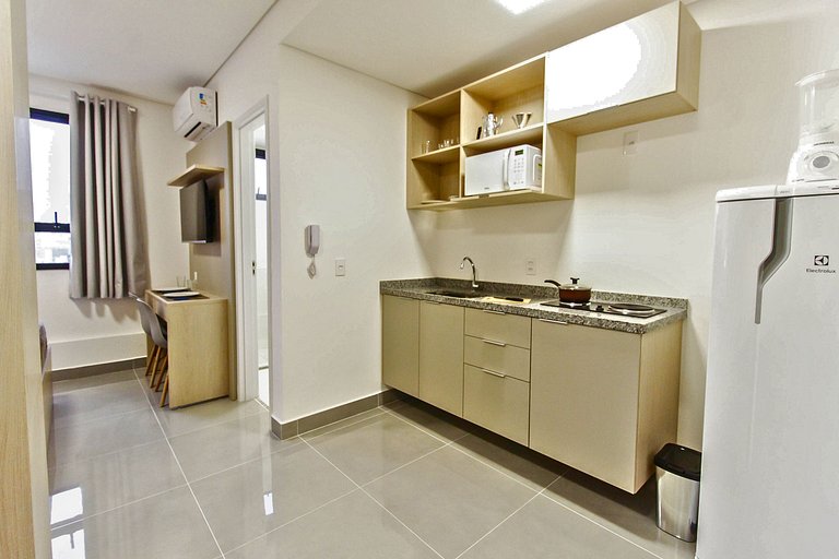 Studio Triplo com Piscina + Garagem + Pet e Wi-Fi