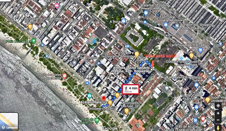 Apê à 4 min. a pé da Praia de Santos + Vaga e Ar