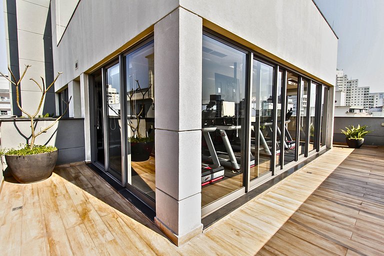 Studio c/ Piscina perto do Metrô e da Av. Paulista
