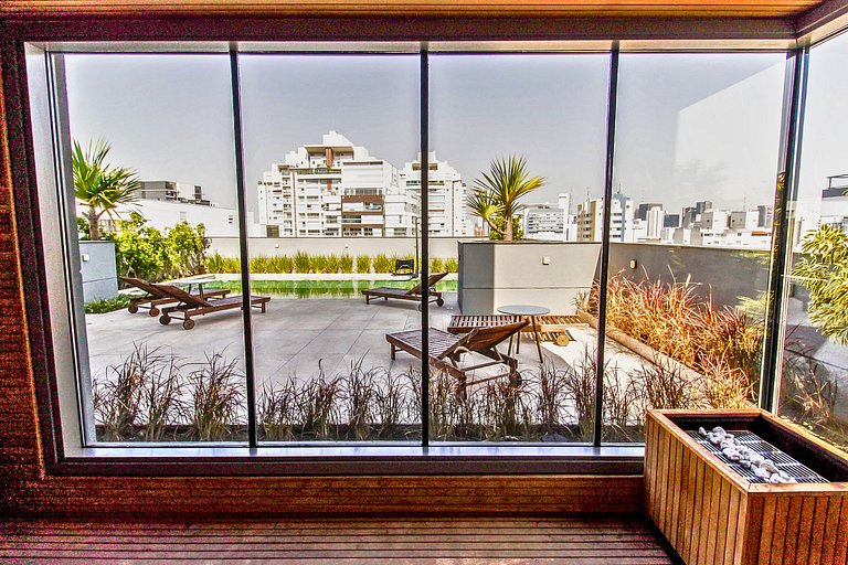 Studio c/ Piscina perto do Metrô e da Av. Paulista