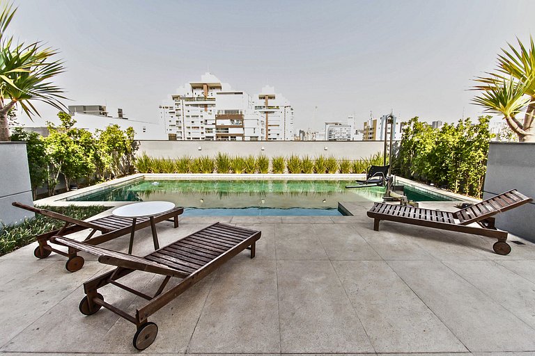 Studio c/ Piscina perto do Metrô e da Av. Paulista