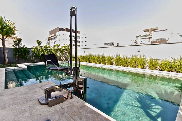 Studio c/ Piscina perto do Metrô e da Av. Paulista
