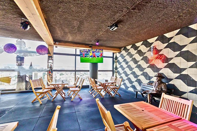 Studio Inteligente | Luxo com Vista do 30º andar