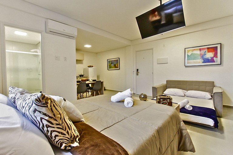 Apto Família com SPA, Piscina, Garagem e Ar em SBC
