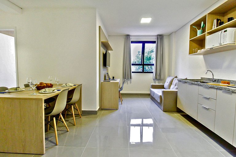 Apto 2 dorms | Piscina + Garagem e Lazer Completo