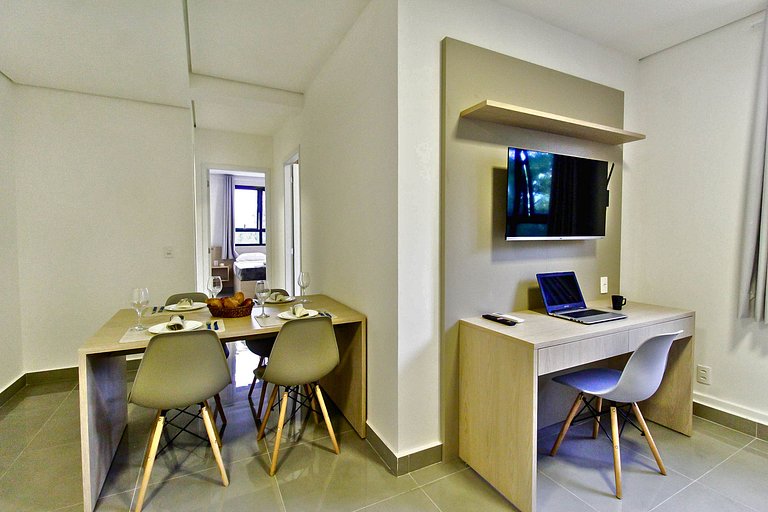 Apto 2 dorms | Piscina + Garagem e Lazer Completo