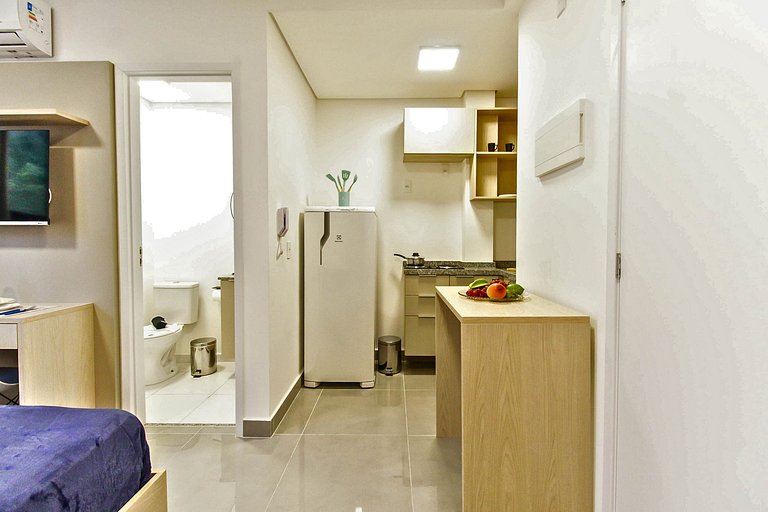 Flat com Área de Lazer Completa + Wi-Fi em SBC