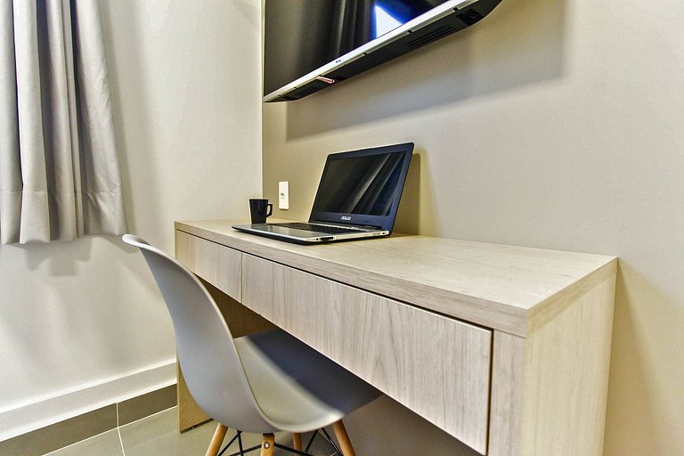 Flat com Área de Lazer Completa + Wi-Fi em SBC