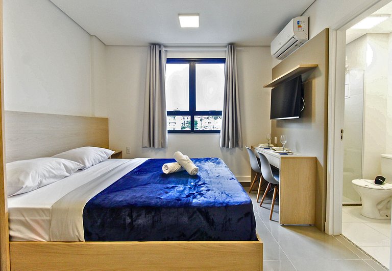 Flat c/ Área de Lazer Completa + Wi-Fi e Ar em SBC