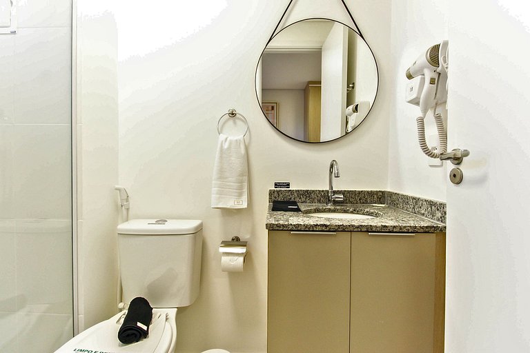 Flat c/ Garagem, Piscina, Academia e SPA em SBC