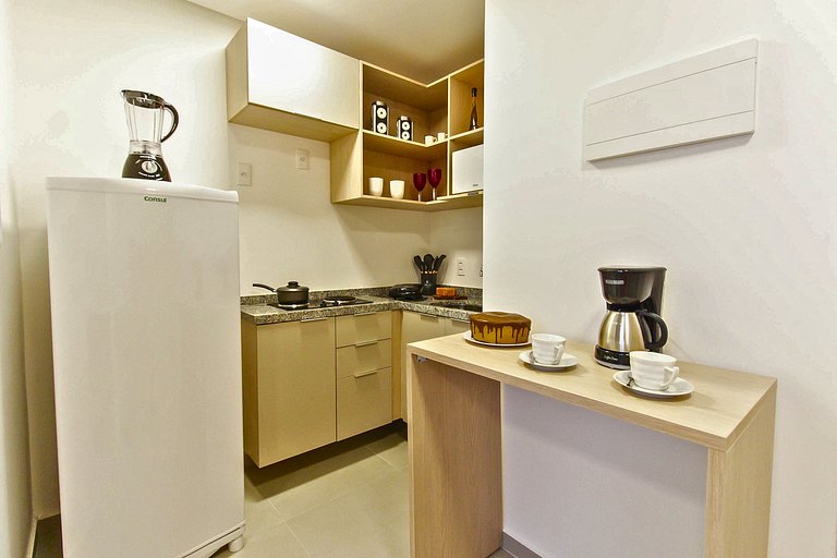 Flat c/ Garagem, Piscina, Academia e SPA em SBC