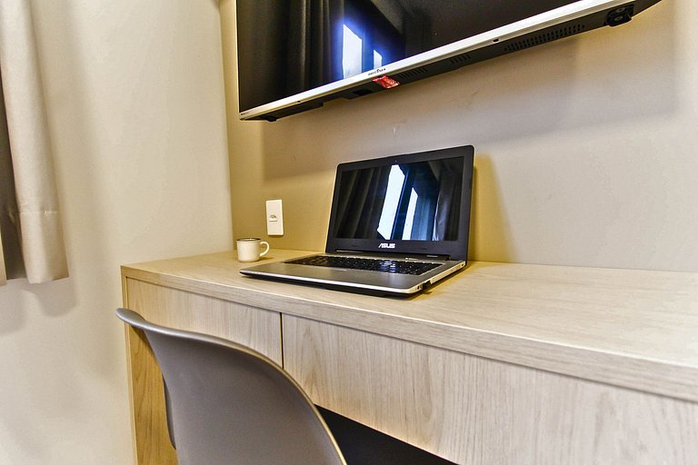 Flat c/ Garagem, Piscina, Academia e SPA em SBC