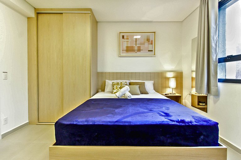 Flat c/ Garagem, Piscina, Academia e SPA em SBC