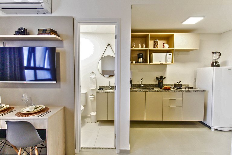 Flat moderno com Garagem e Lazer completo em SBC