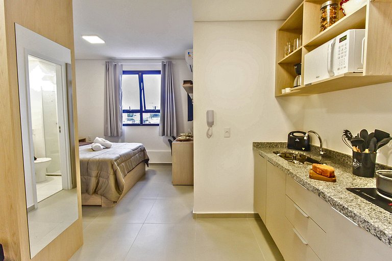 Flat moderno com Garagem e Lazer completo em SBC