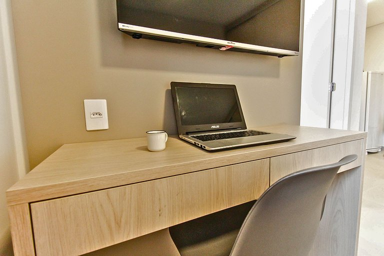 Flat moderno com Vaga, Ar e Lazer completo em SBC