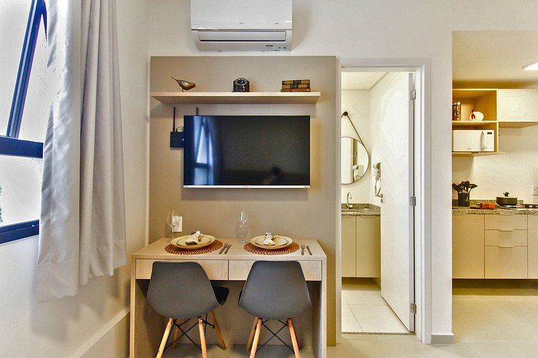 Flat moderno com Garagem e Lazer completo em SBC