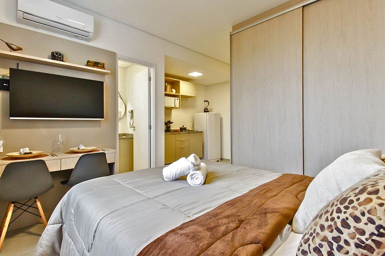 Flat moderno com Garagem e Lazer completo em SBC