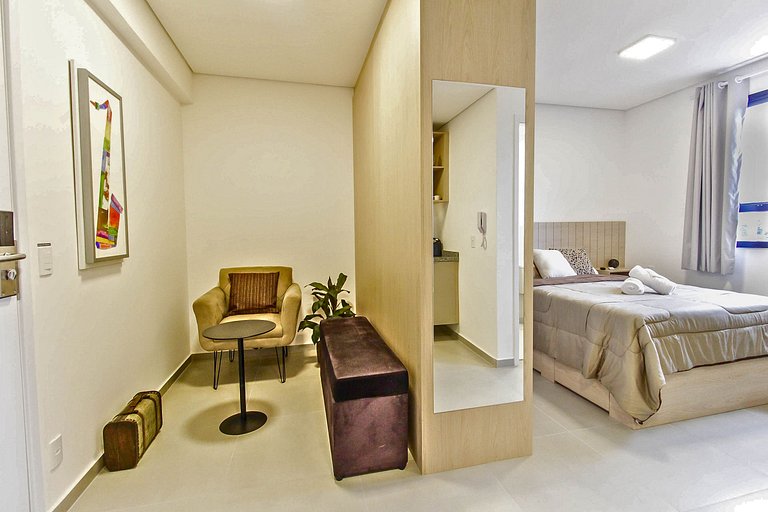 Flat moderno com Garagem e Lazer completo em SBC
