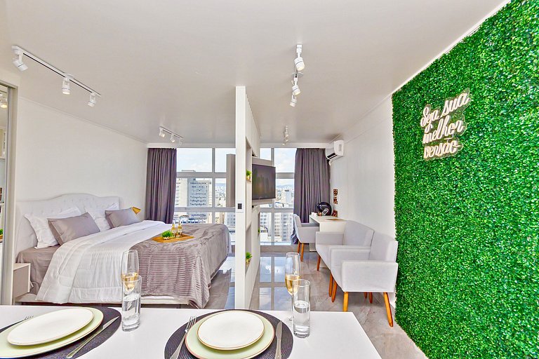 Studio Inteligente | Luxo com Vista do 30º andar