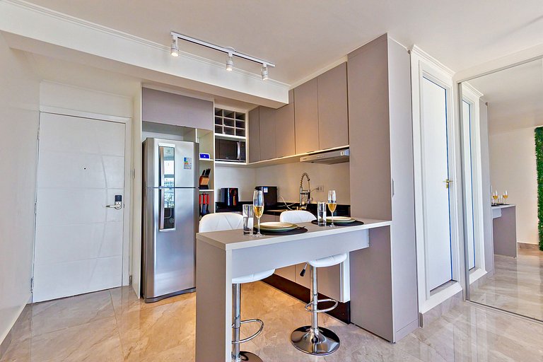 Studio Inteligente | Luxo com Vista do 30º andar