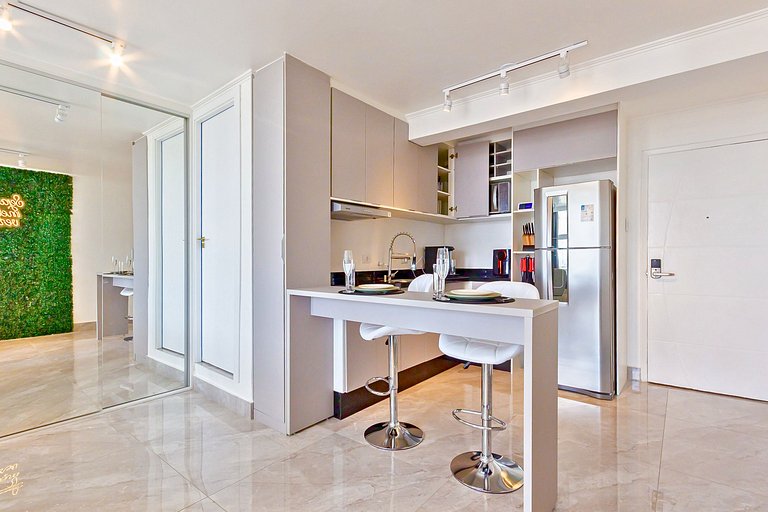Studio Inteligente | Luxo com Vista do 30º andar