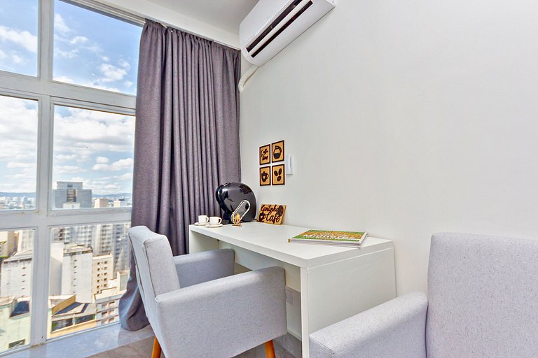 Studio Inteligente | Luxo com Vista do 30º andar