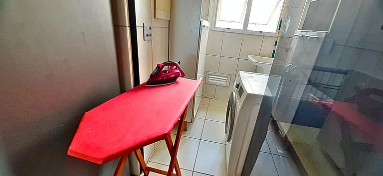 Apê Pé na Areia | Churrasqueira e Vista Mar do 30º