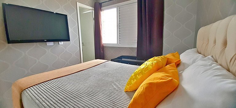 Apê Pé na Areia | Churrasqueira e Vista Mar do 30º