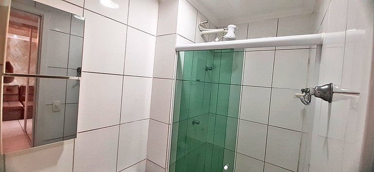 Apê Pé na Areia | Churrasqueira e Vista Mar do 30º