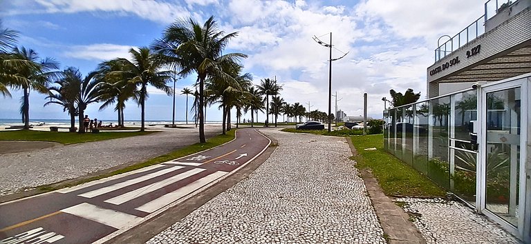 Apê Pé na Areia | Churrasqueira e Vista Mar do 30º