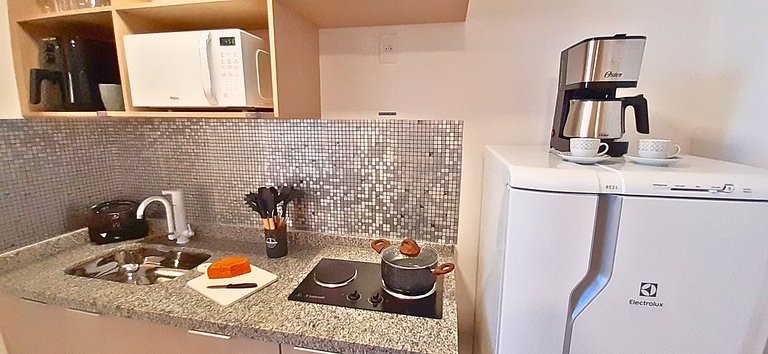 Apê Condomínio Club | Garagem, Piscina e Ar em SBC