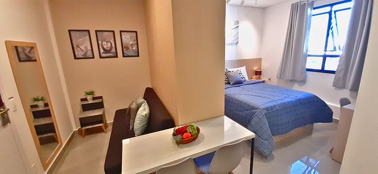 Apê Condomínio Club | Garagem, Piscina e Ar em SBC