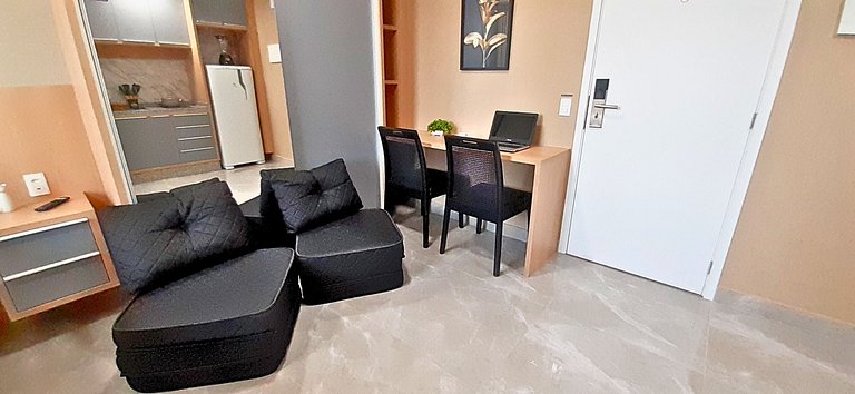 Apê Luxo com Piscina, Garagem, Wi-Fi e Ar em SBC