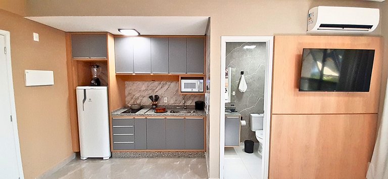 Apê Luxo com Piscina, Garagem, Wi-Fi e Ar em SBC