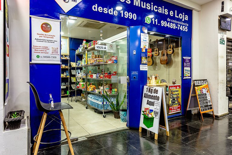 Temático perto do metrô + Ar | Prédio do Sampa Sky