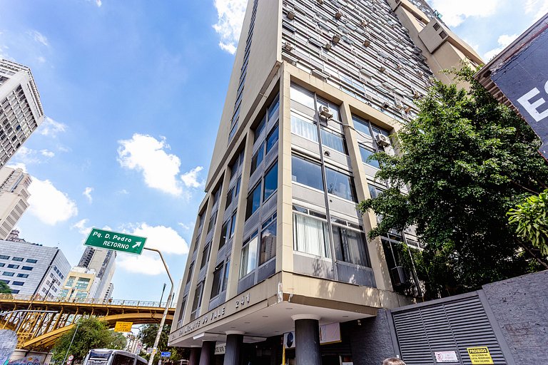 Studio c/ Ar Centro SP perto do metrô | Sampa Sky